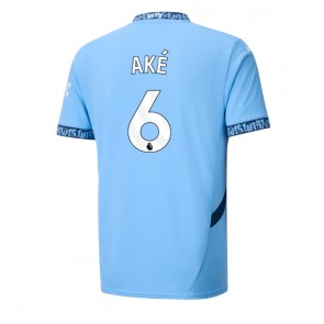 Manchester City Nathan Ake #6 Replika Hjemmebanetrøje 2024-25 Kortærmet